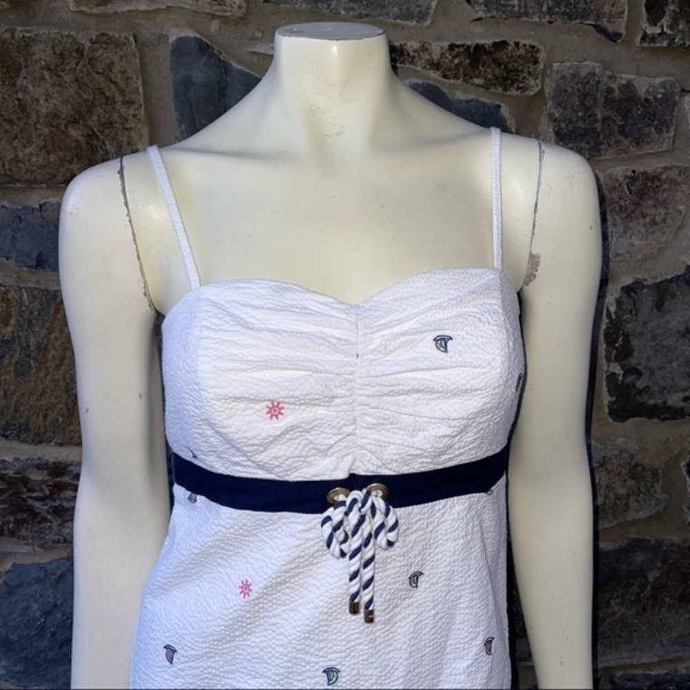 Lilly Pulitzer Rilee Dress White Seersucker size 4 - Picture 2 of 6